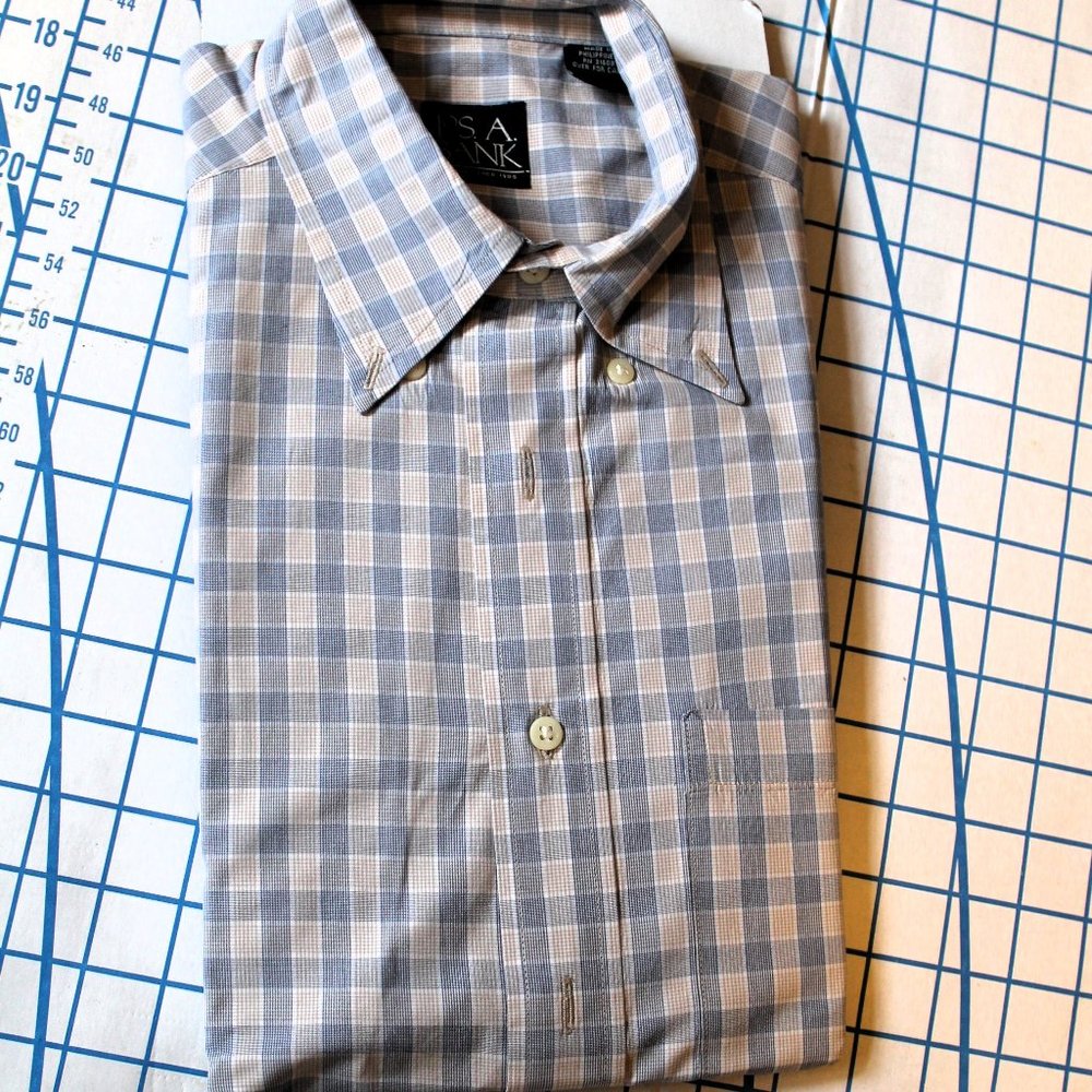Jos. A. Bank Button-Down Men's Shirt, Medium
